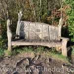 Lullingstone Country Park: Carved bench