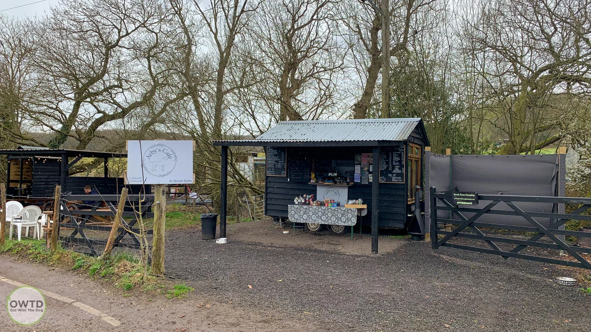 Arbys cafe at the entrance to Blean Woods