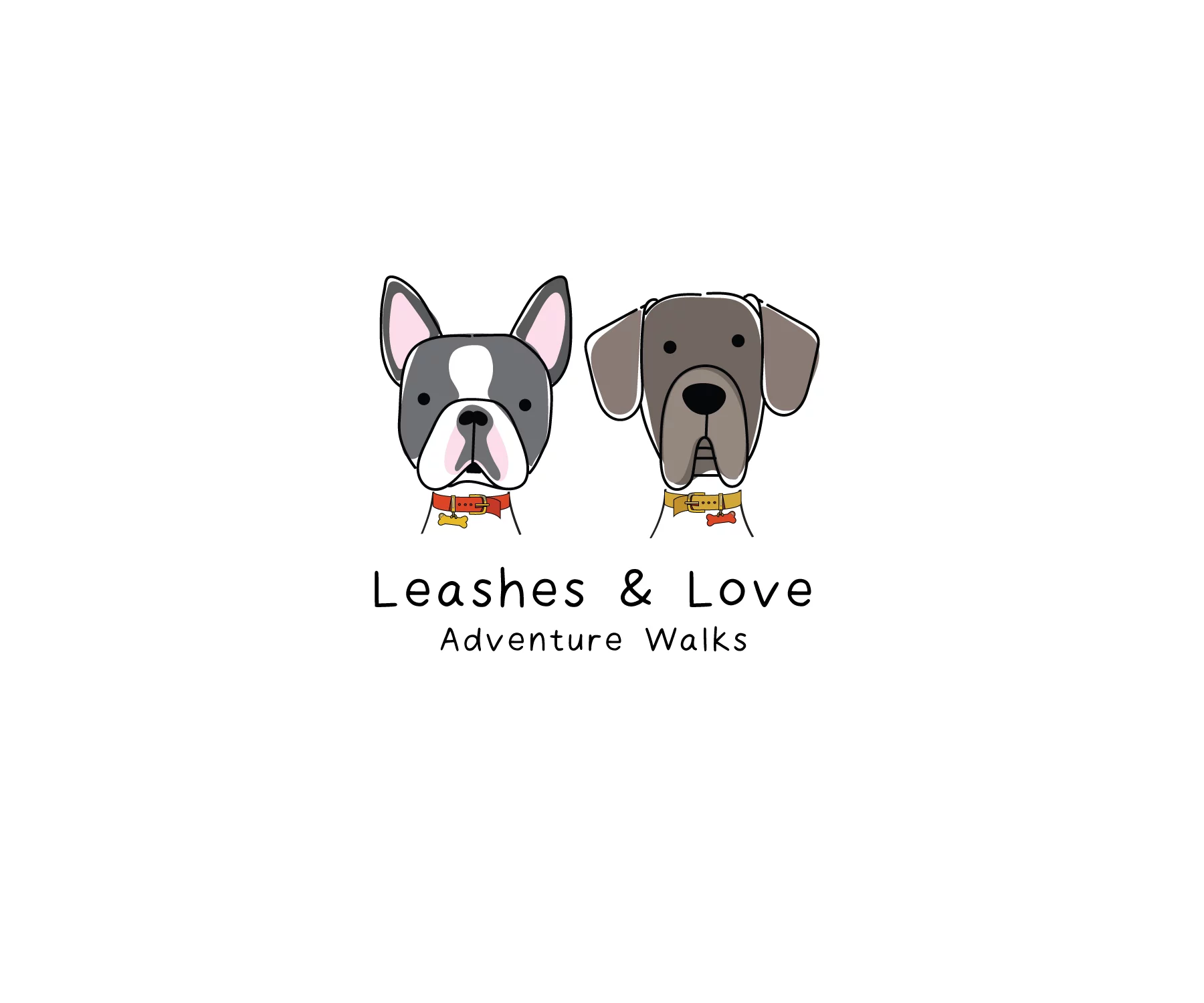 Leashes & Love Adventure Walks Logo