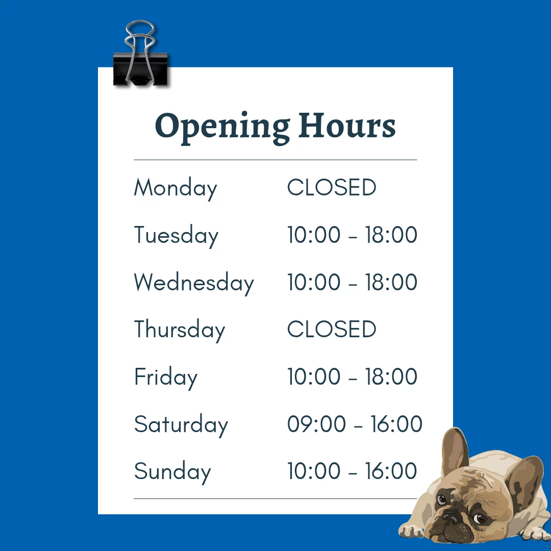 Doggy Dinners Opening hours